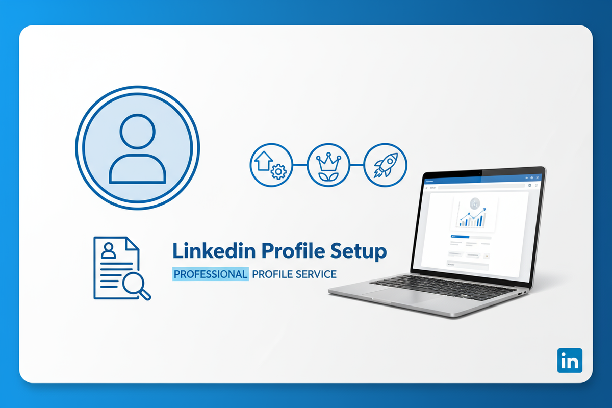 create a LinkedIn Profile Setup Service gig thumbnail